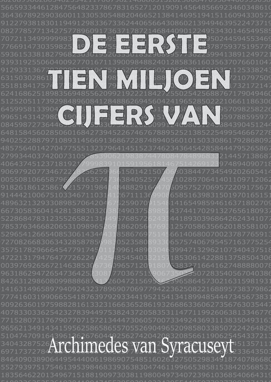 DE EERSTE 10 MILJOEN CIJFERS VAN π - cover