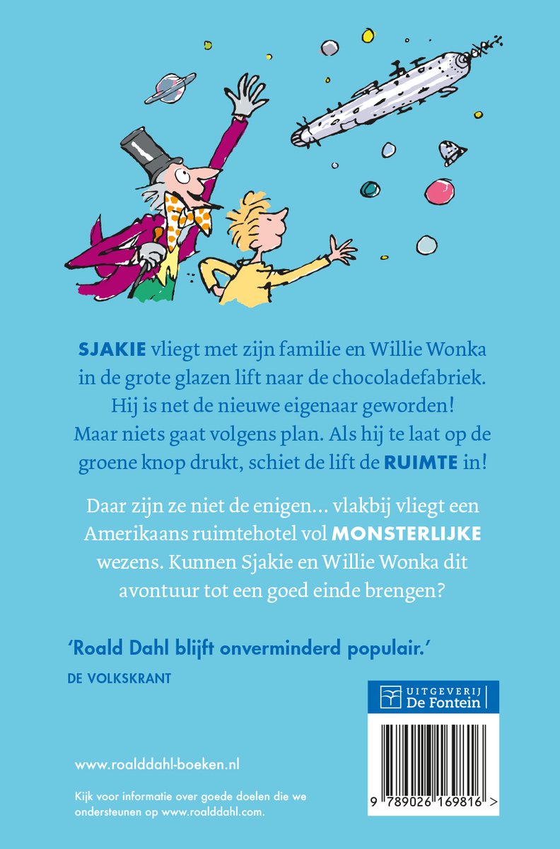 Sjakie en de grote glazen lift - back cover