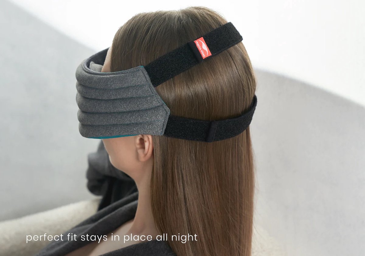 Manta WEIGHTED Sleep Mask - Verzwaard slaapmasker – 100% verduisterend – Geen druk op ogen – Zacht & ademend – Volledig verstelbaar – Voor diepe ontspanning en betere slaap - Geschikt voor zijslapers — afbeelding 15