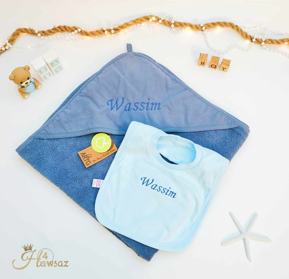 Goedkoopste Kraamcadeau voor meisjes - jongens - Slabbetje met naam - Hawsaz.nl cadeau -Gepersonaliseerd - Babygeschenkset - slabbetje met tekst - Babycadeau - Babyversorging - Babyshower - geboortecadeau
