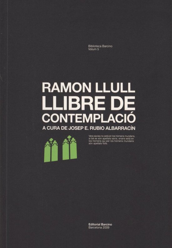Biblioteca Barcino 806 - Llibre de contemplació - cover