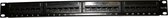 Patch Panel UTP 19" 24x RJ45 cat.5e, kabel drager