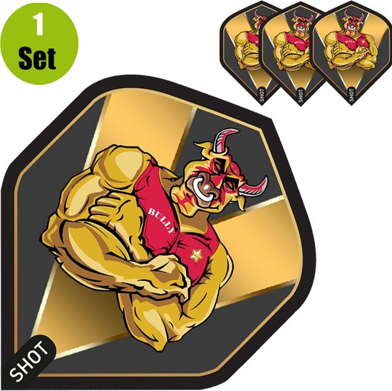 Shot Michael Smith Bully Boy Gold - Dart Flights van Shot! — afbeelding 3