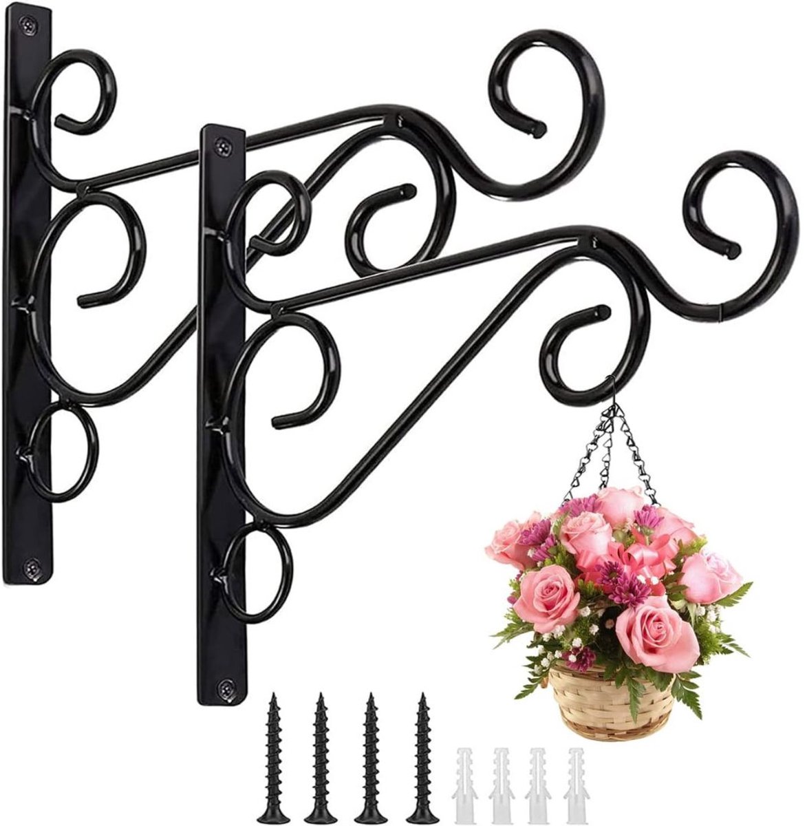 Plantenhaak Hanging Basket - Muurhaak voor Planten - Wandhaak