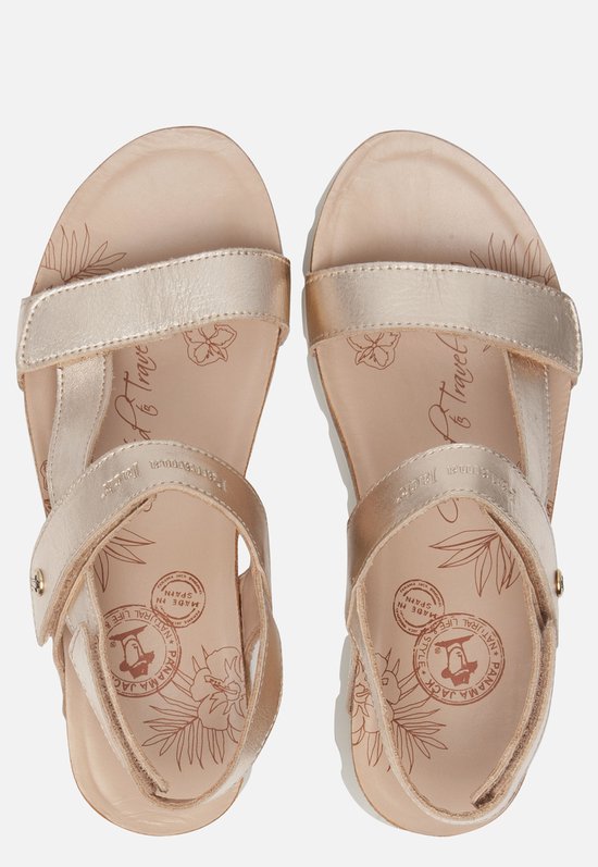 Sandales Panama Jack Selam Shine dorées - Taille 40