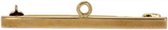 Verlinden Juwelier - Broche - Geel gouden  - 14 karaat - met aanhaakoog voor kruisje medaille - 2 gr goud
