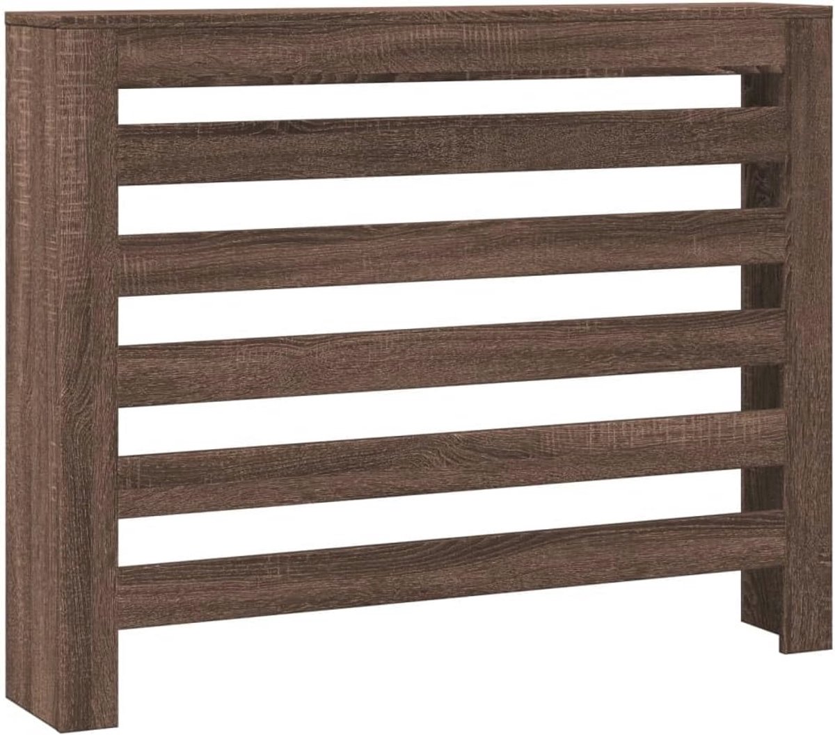 Radiatorombouw 104x20x82 cm - Bruin Hout, Verwarming Ombouw voor Woonkamer