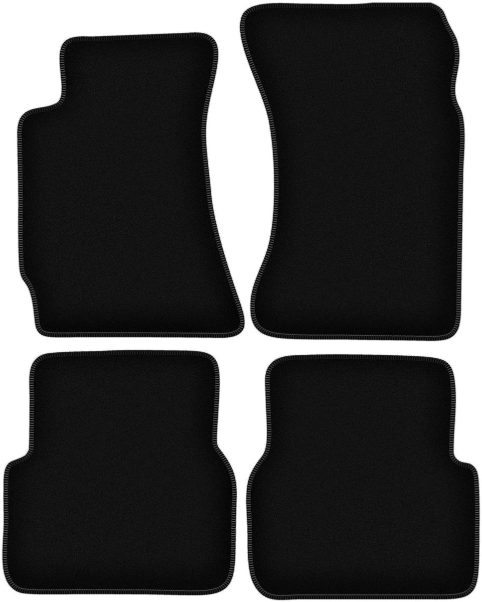 BASIC zwarte veloursmatten voor: Subaru Forester II SUV (2002-2008)