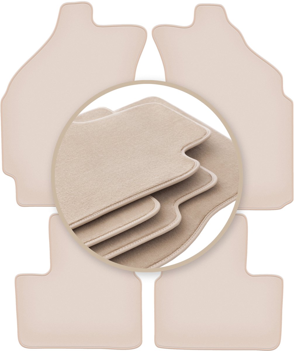 PREMIUM beige vloermatten voor: Chevrolet Spark II M200 hatchback 2005-2009