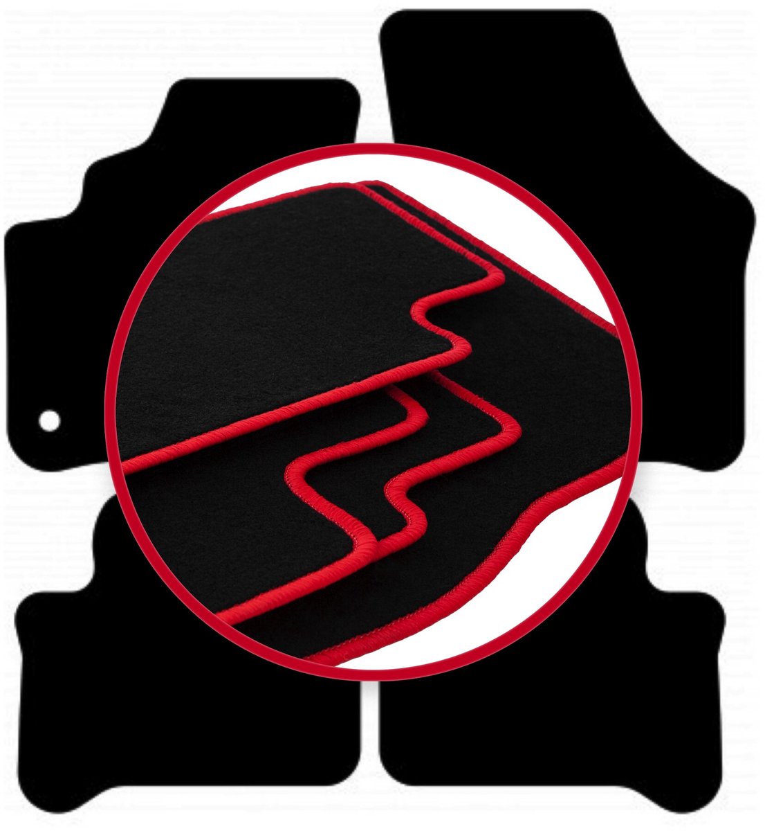 CARLUX-RED automatten voor: Seat e-Mii hatchback (2019-)