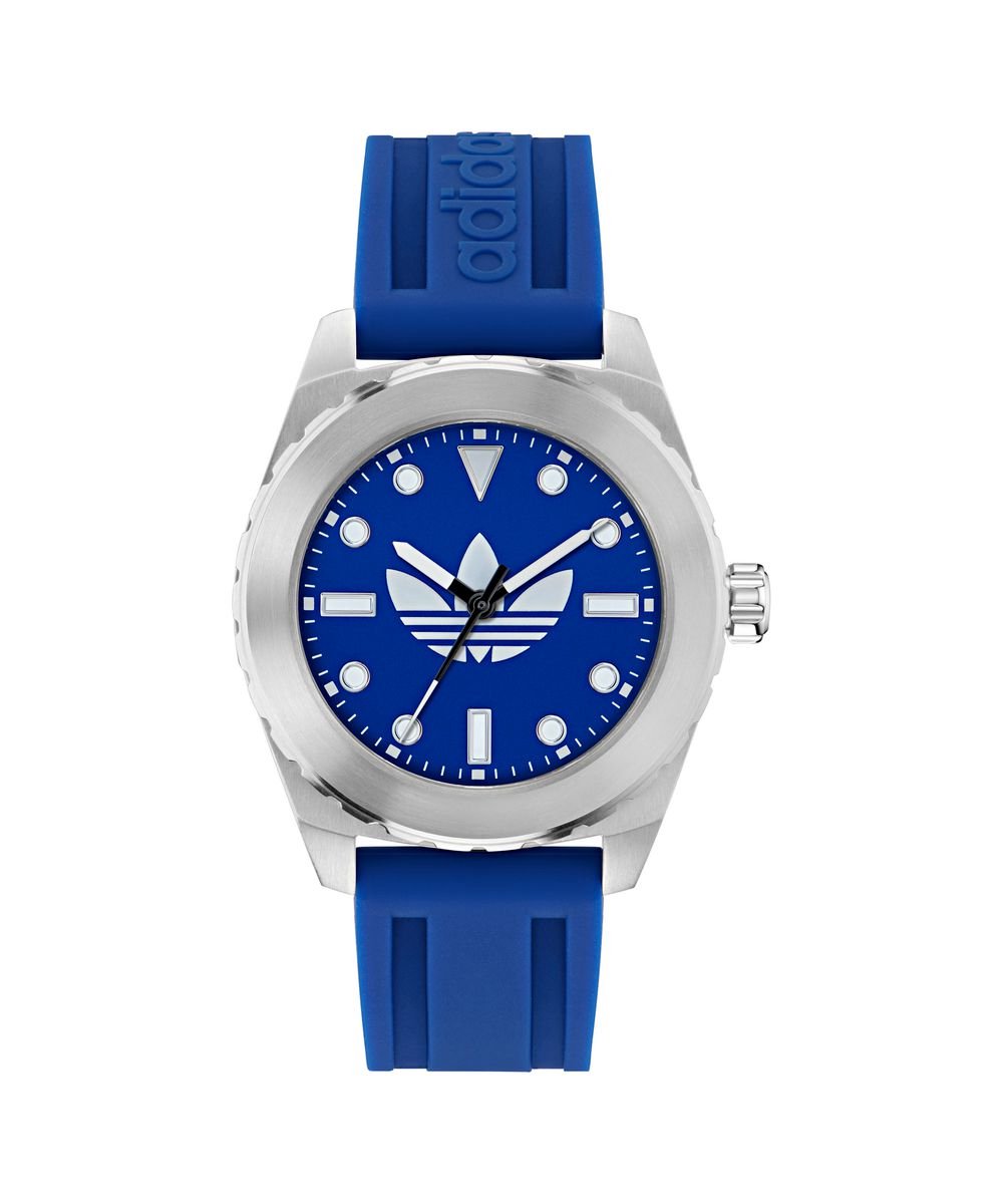 Adidas Originals Discoverer One AOSY25020 Horloge - Siliconen - Blauw - Ø 44 mm