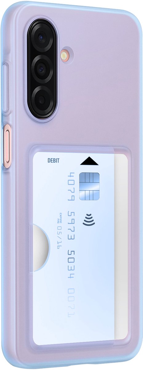 Samsung A26 Card Slot Telefoonhoesje Voor Samsung Blauw