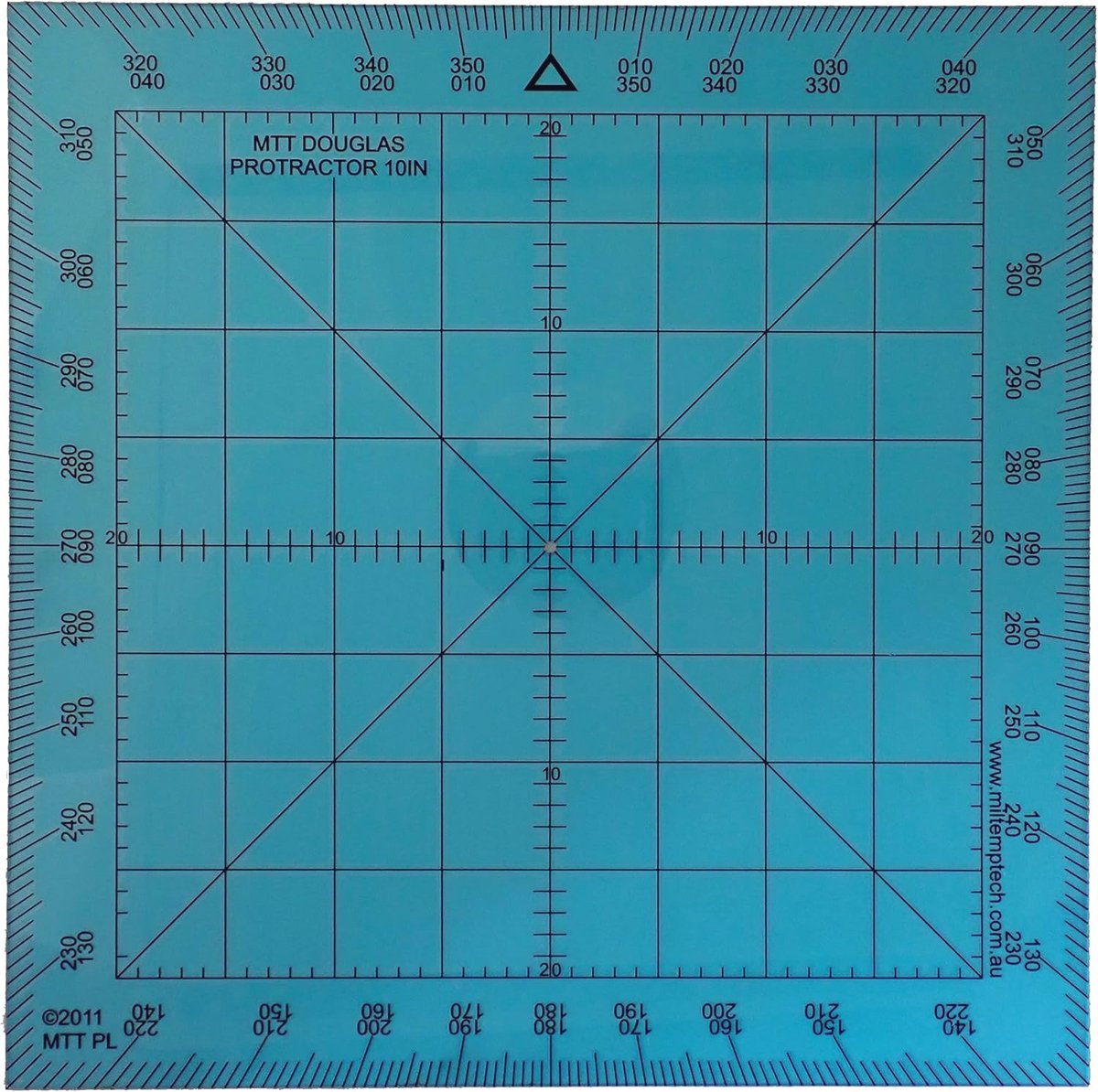 Geprinte Douglas Protractor voor Hoofdmeter en Kaart Plotten - Navigatie en Oriëntatielijn