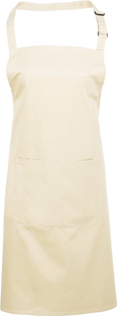 Premier Colours Bib Apron With Pocket PR154 - Natural - One size