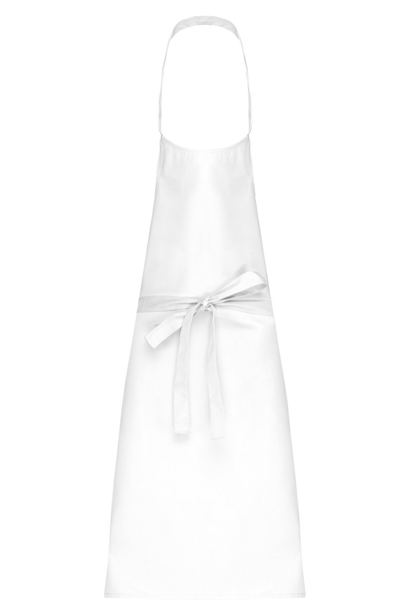 Schort/Tuniek/Werkblouse Unisex One Size Kariban White 100% Katoen