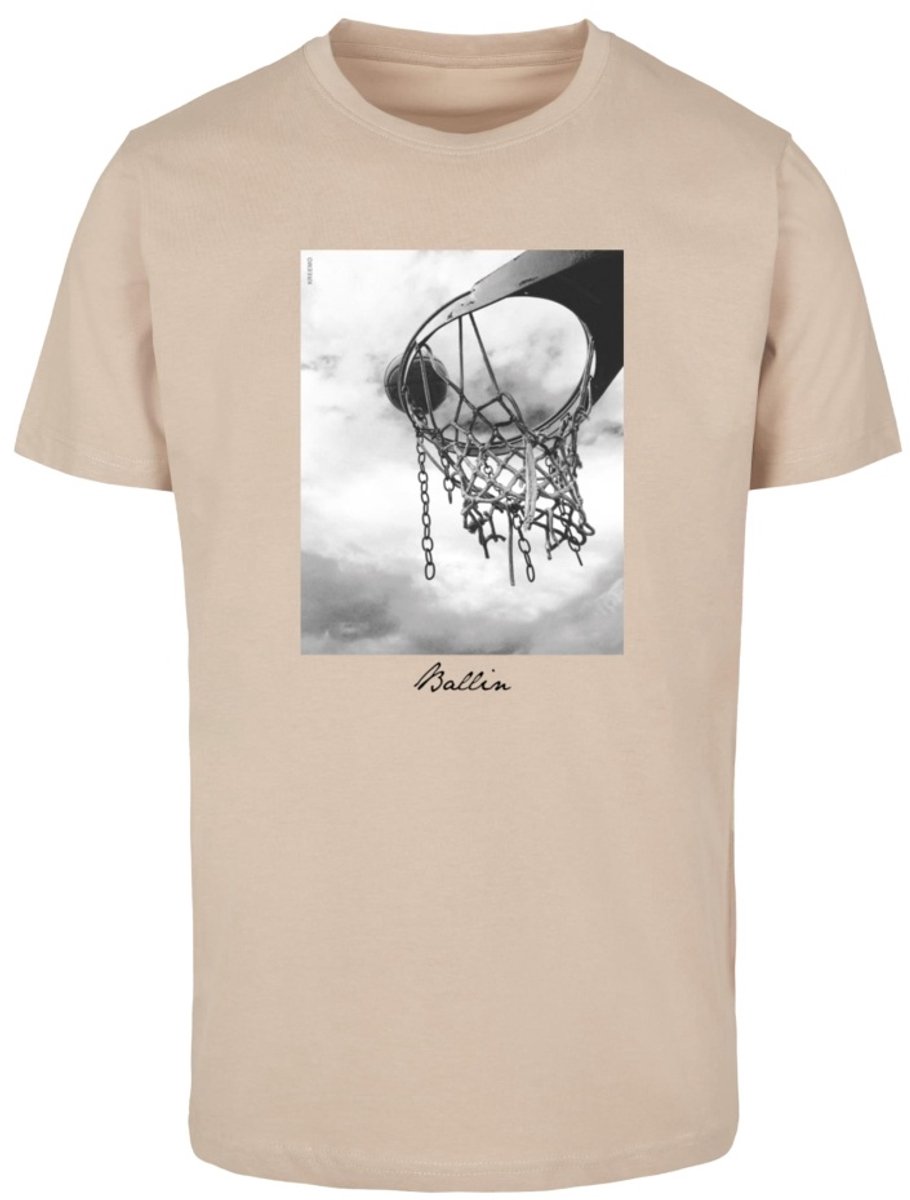 Mister Tee Ballin 2.0 Heren Tshirt XL Beige