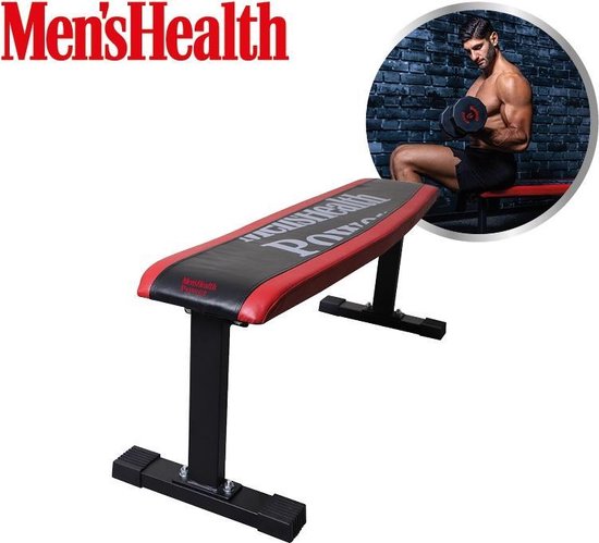 Heup Kikker Dislocatie Men's Health Flat Bench Trainingsbank - Crossfit - Oefeningen - Fitness  gemakkelijk... | bol.com