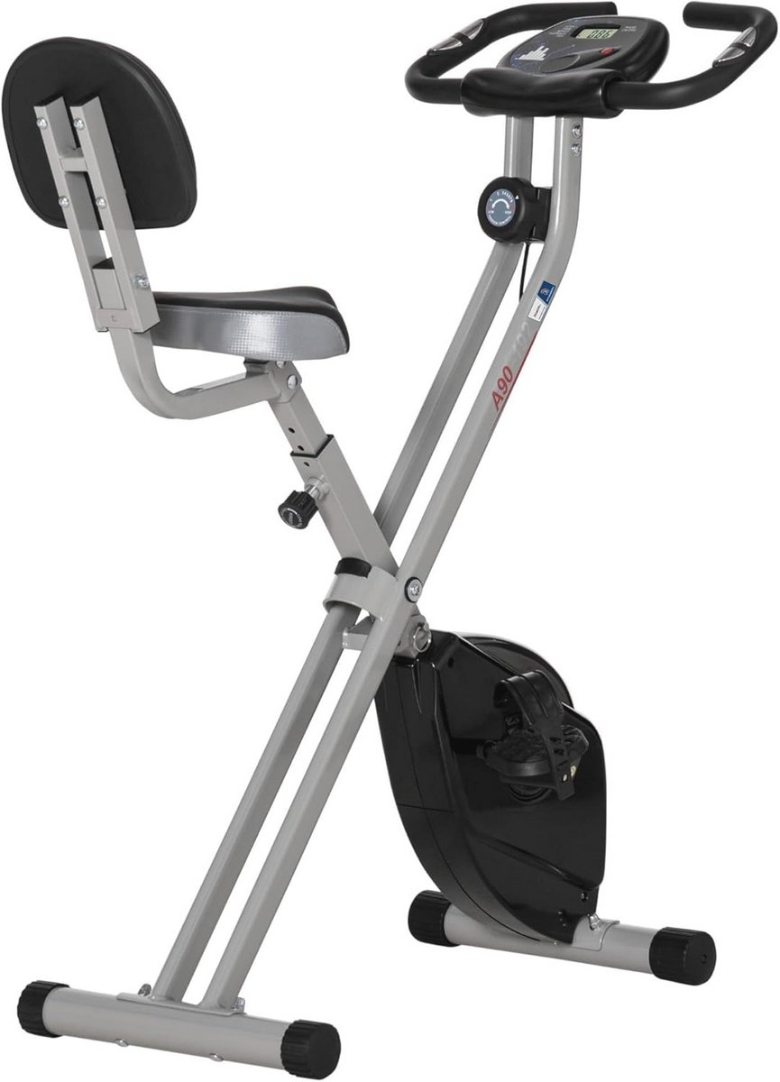 Opvouwbare hometrainer met 8 weerstandsniveaus en LCD-display