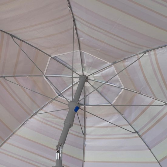 AKTIVE 62246 Parasol de plage anti-vent avec protection UV50, parasol