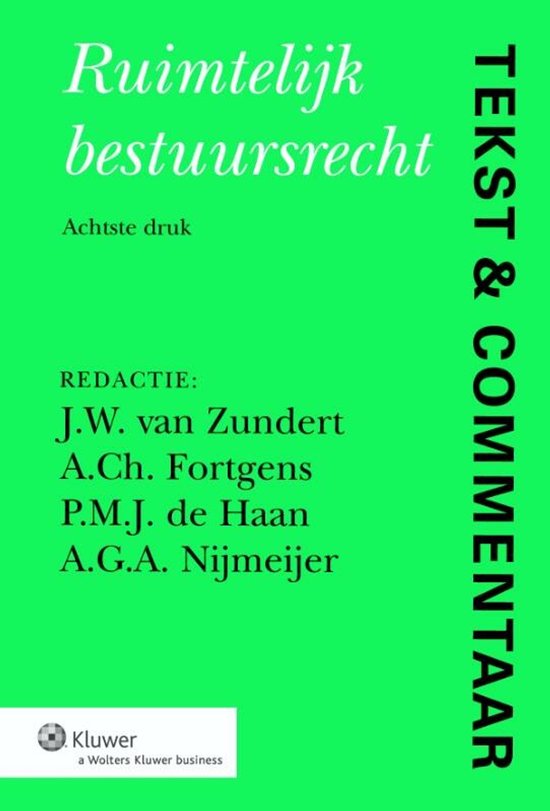 Tekst & Commentaar - Ruimtelijk Bestuursrecht - cover