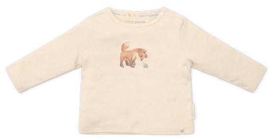 T-shirt Little Dutch à manches longues - Taille 74 - Sable mêlé