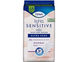 TENA - Sensitive Lights Ultra Pads Normal - 3 x 16 stuks - Voordeelverpakking