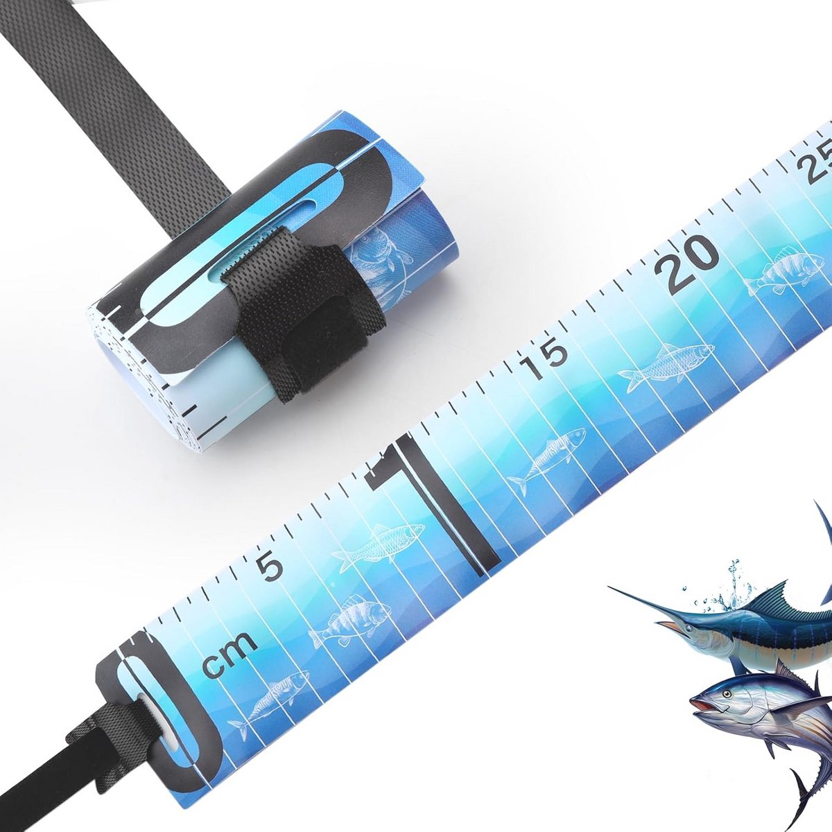 Meetlint voor Vissers - 120 cm Waterdichte Rolmaat voor Nauwkeurige Vismetingen