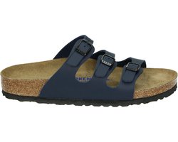 Birkenstock FLORIDA SOFTFOOTBED BF - Dames slippers - Kleur: Blauw - Maat: 43