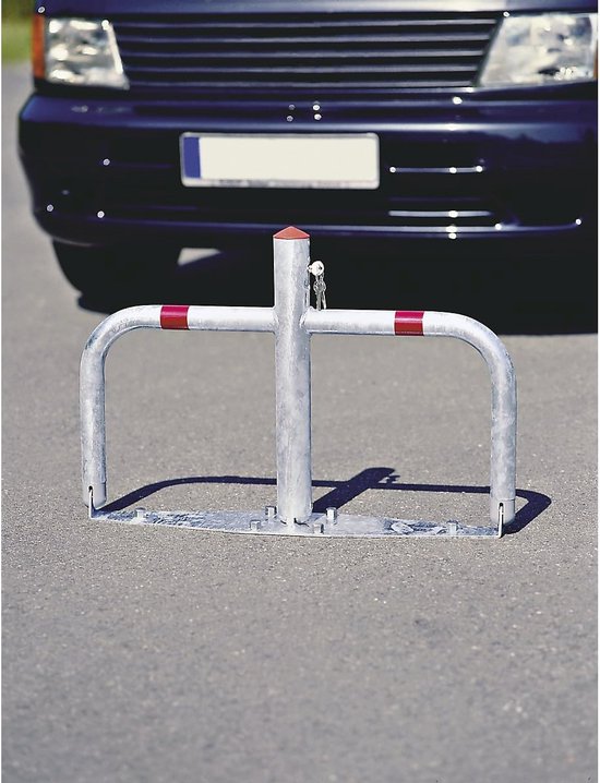 Support de stationnement inclinable en acier 760 x 500 mm - Support verrouillable pour plus de sécurité