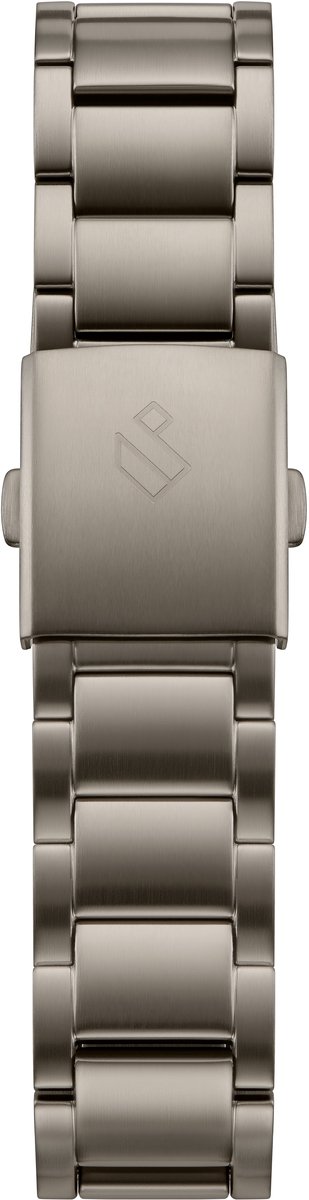 Yves | Gunmetalgrijs Roestvrijstalen Horlogebandje