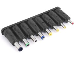 Adapter 8 Connectorset DC-Barreljackplug-Voedingsadapter 55x21 mm Vrouwelijk Naar Mannelijk Adaptertips Connectorkit voor Monitor Webcam Router Mini-PC Laptop - DC-Adapter