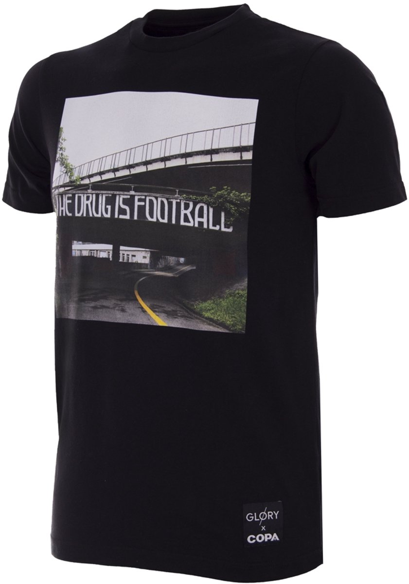 COPA - Glory The Drug is Football T-Shirt - Heren - Zwart - XL