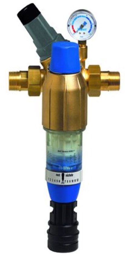 BWT Stazione Acqua Casa Bolero HWS 1 M - Filtro Di Risciacquo Con Riduttore Di Pressione, Manometro Posteriore, PN16, Secondo Direttiva DVGW - 2