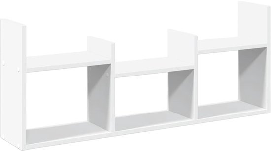 Wandkast 100x18x40 cm bewerkt hout bruin eikenkleur | -nl