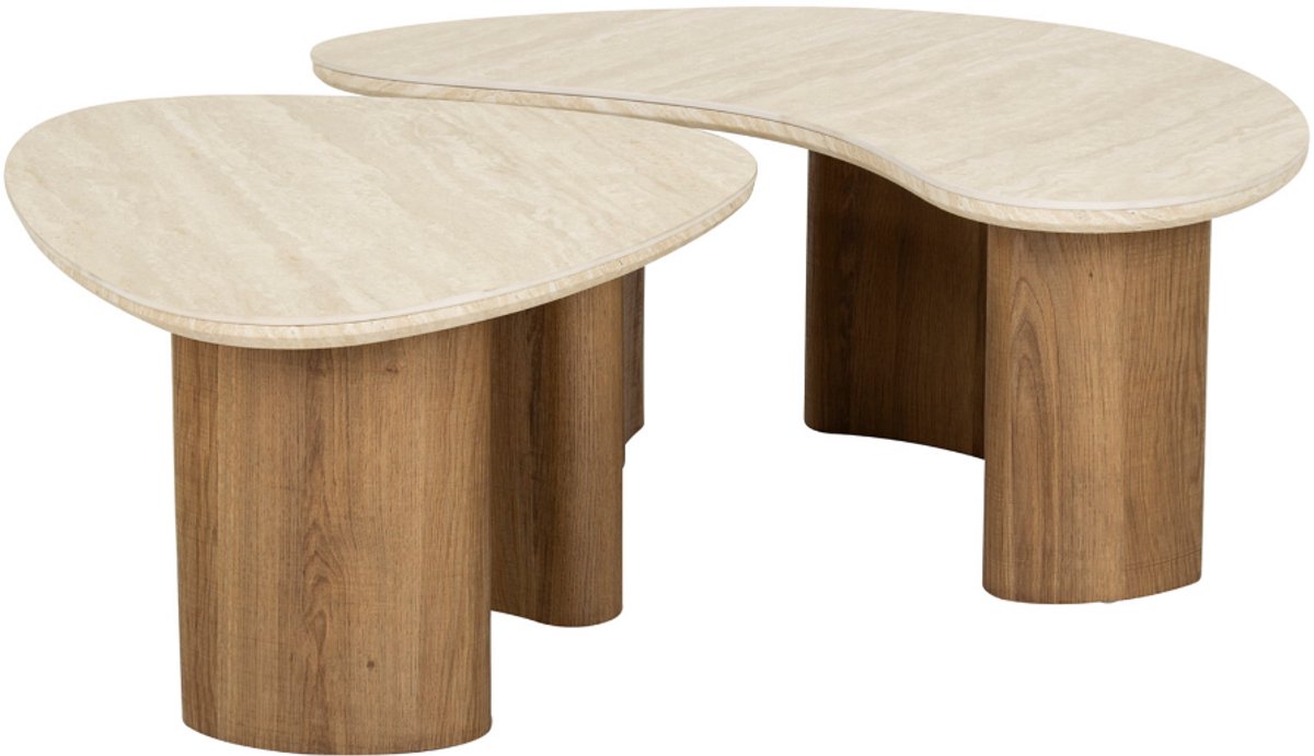 AnLi Style Salontafel set/2 Romano organic Taupe