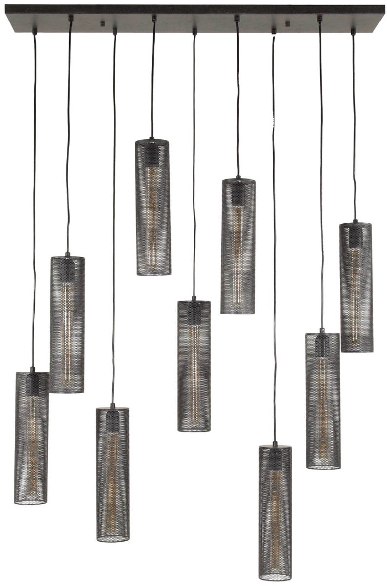AnLi Style Hanglamp 5+4 tube mesh