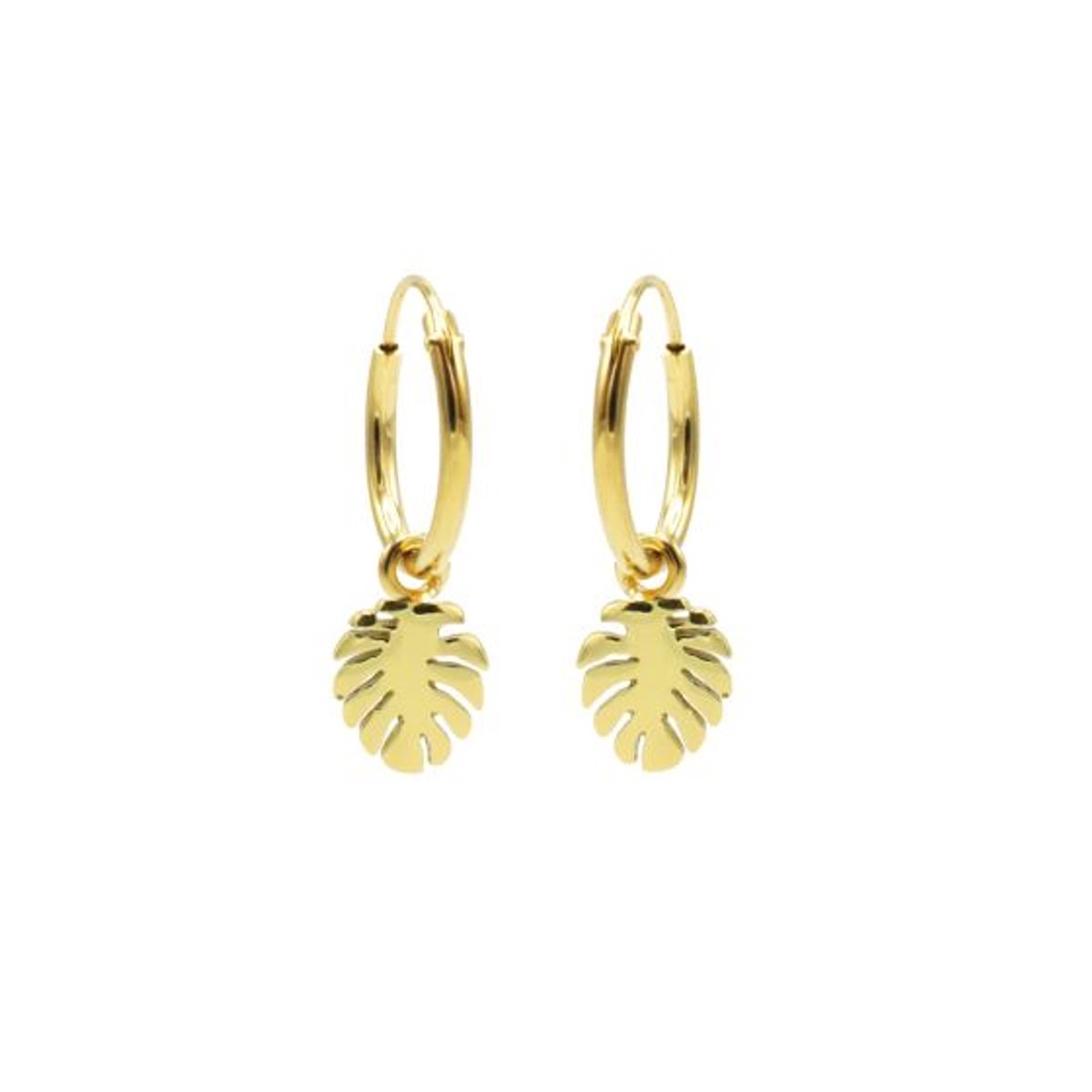 Karma Oorhangers Jungle Leaf Goud