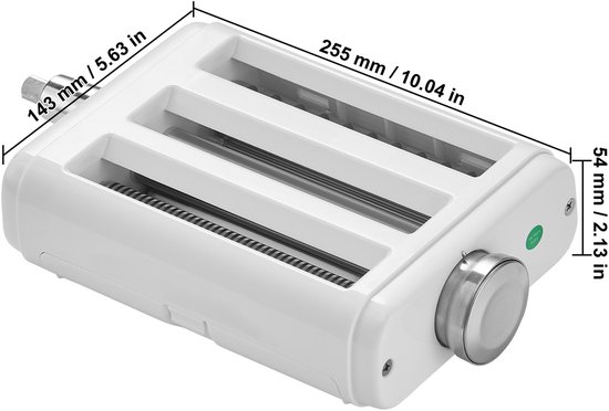 Pastamachine voor KitchenAid - 3-In-1 - RVS Constructie - voor 8 Verschillende Pastasoorten van Merkloos — afbeelding 4