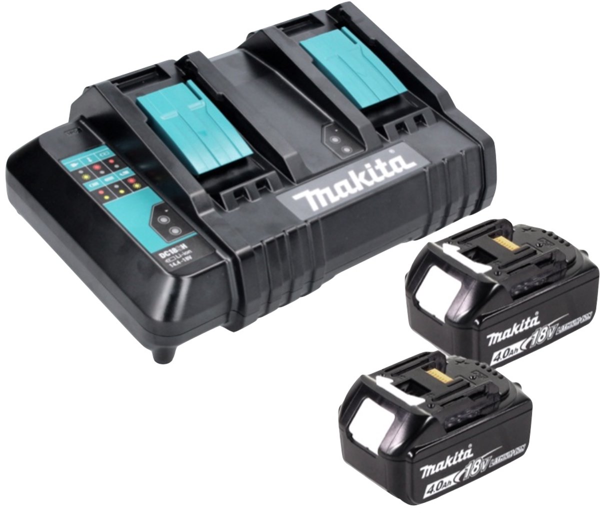 Makita grasmaaier - DLM382CM2 - 2x18 V - 38 cm - incl. 4,0 Ah accu (2 st) en duolader – foto 7