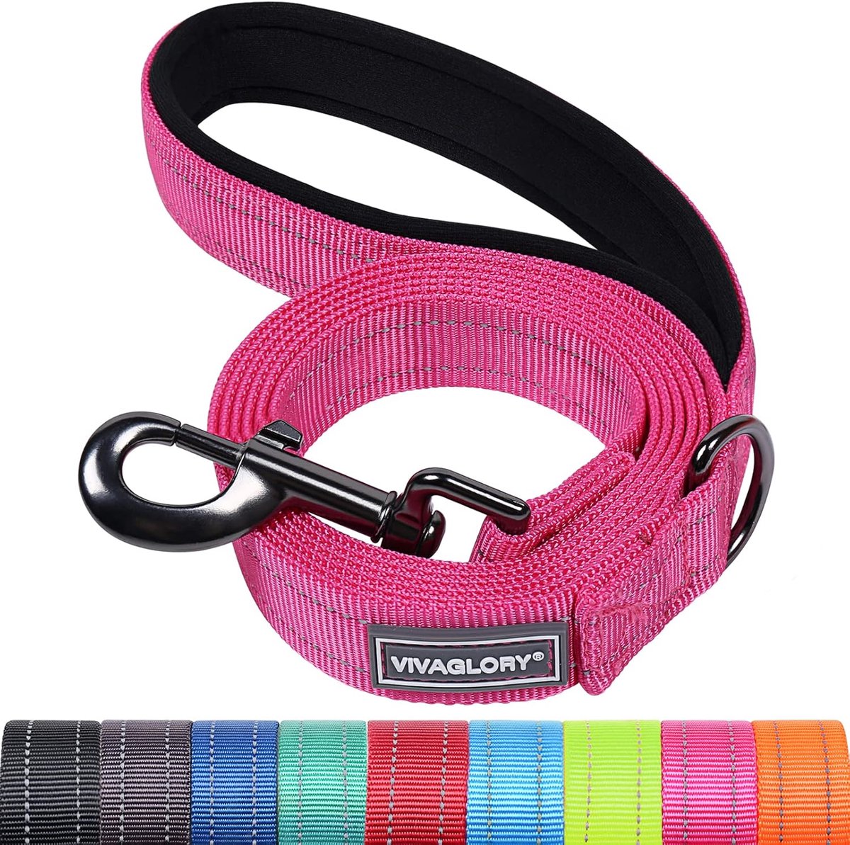 Comfortabele Trainingslijn voor Honden met Reflecterende Veiligheid en Robuuste Grip voor Middelgrote en Grote Honden