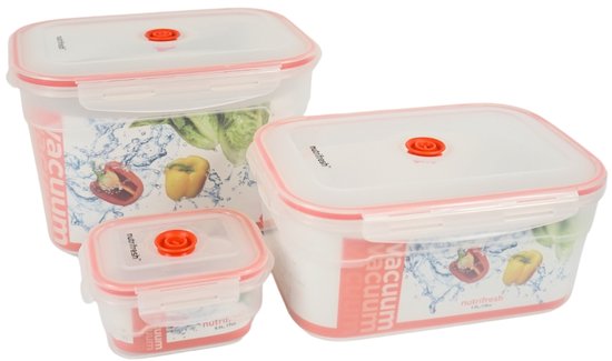 Boîte de conservation sous vide Nutrifresh, boîte de conservation, boîte de conservation, boîte de conservation, orange, 5,2 L