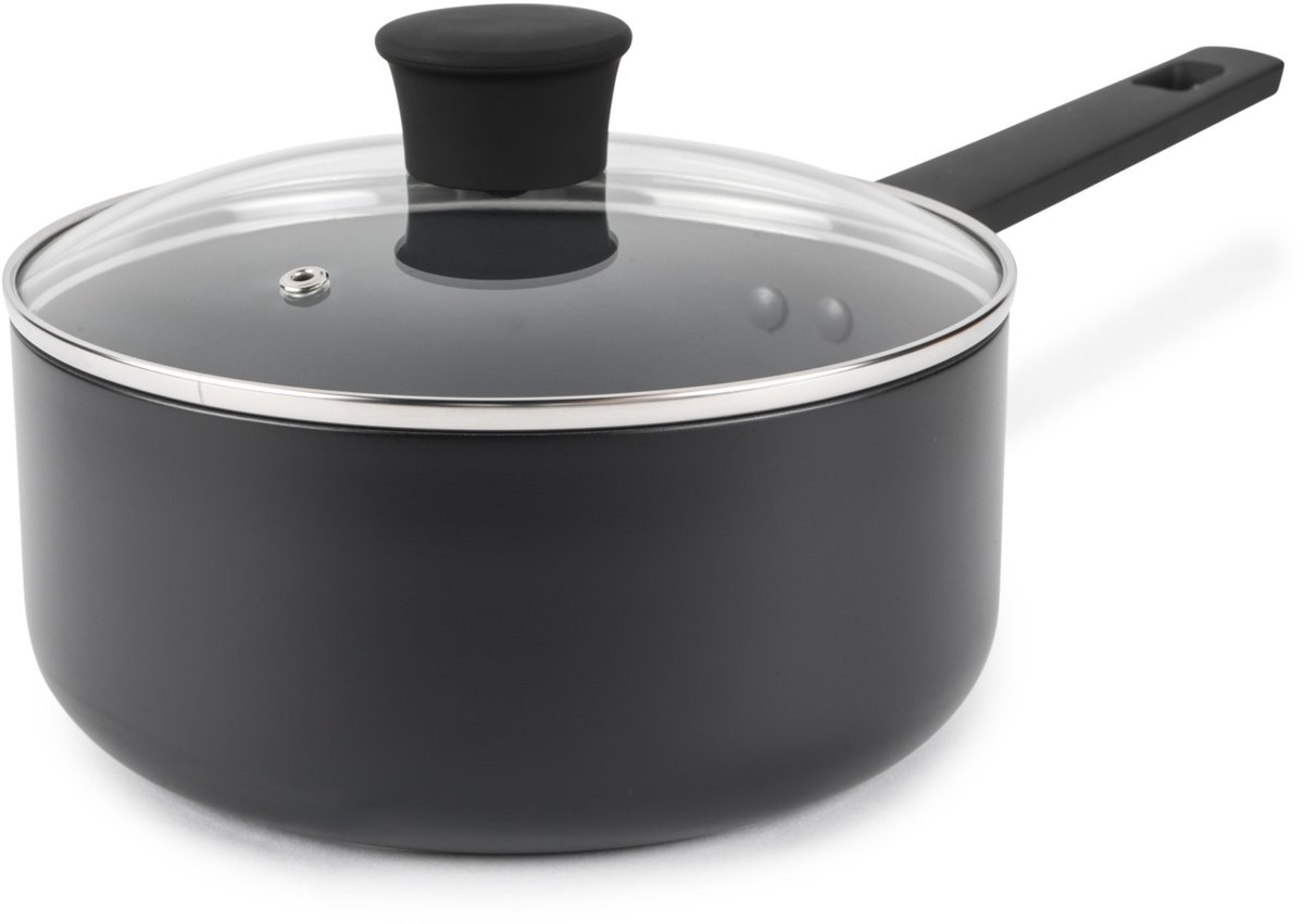 Russell Hobbs Stalen pan 20cm - met deksel - anti-aanbak Sauspan
