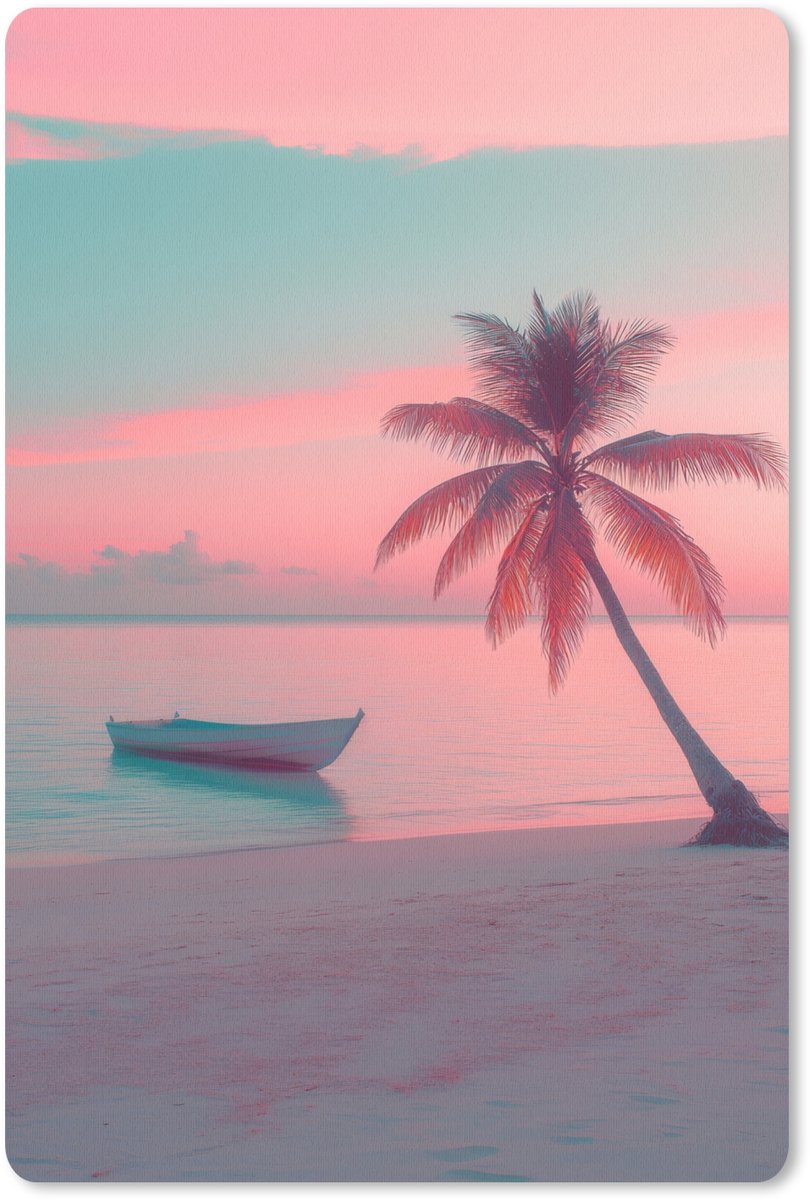 Muismat 18x27 cm - Mousepad Zee - Boot - Zonsondergang - Muismatten