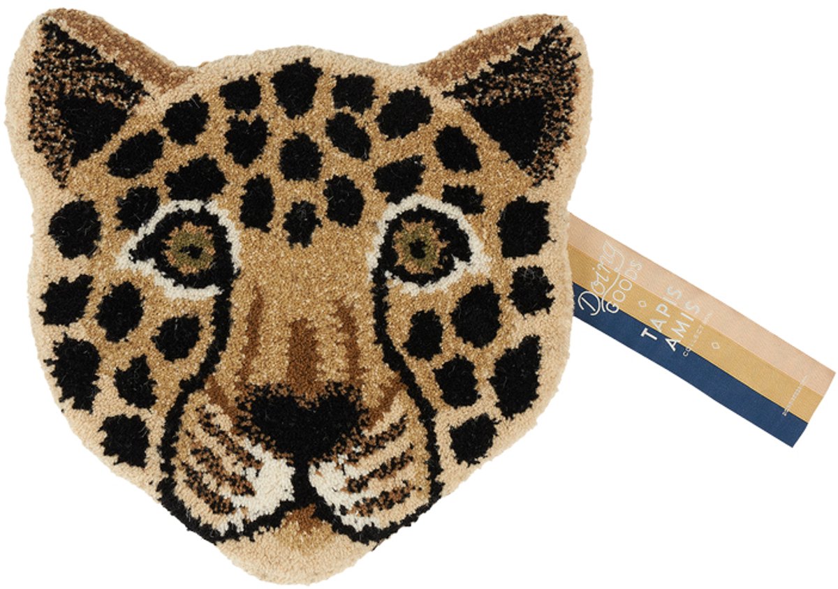 Doing Goods Loony Leopard Head Rug - Brown