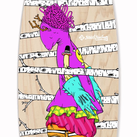 Street Surfing Skateboard Woods pintail