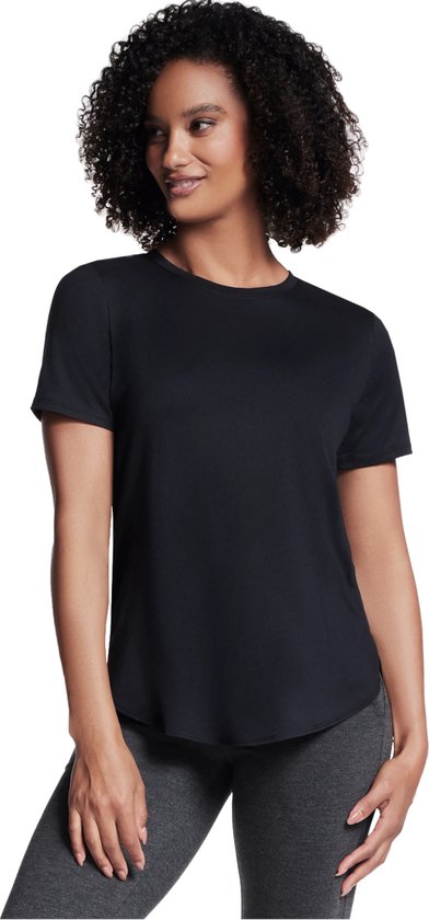 Foto: Skechers godri swift tunic tee vrouwen zwart t shirt maat m