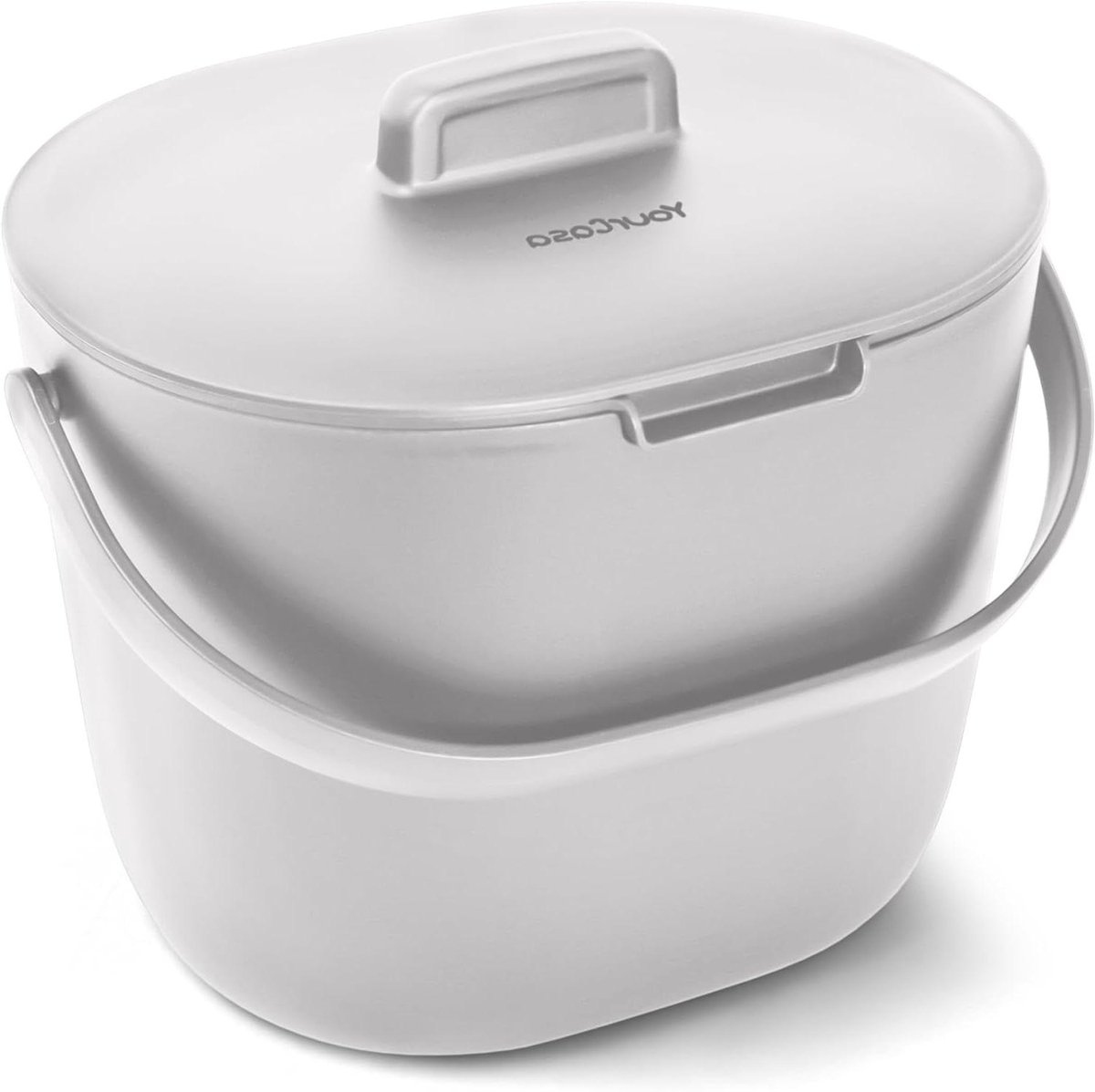 Afvalemmer voor in de keuken 36 l - Compostemmer voor dagelijks biologisch afval - Vaatwasmachinebestendig - Geurdicht - Met zeef en ergonomische handgreep - Kleine compostbak