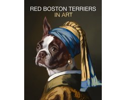 Red Boston Terriers in Art