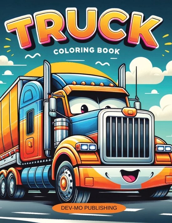Truck Coloring Book - cover