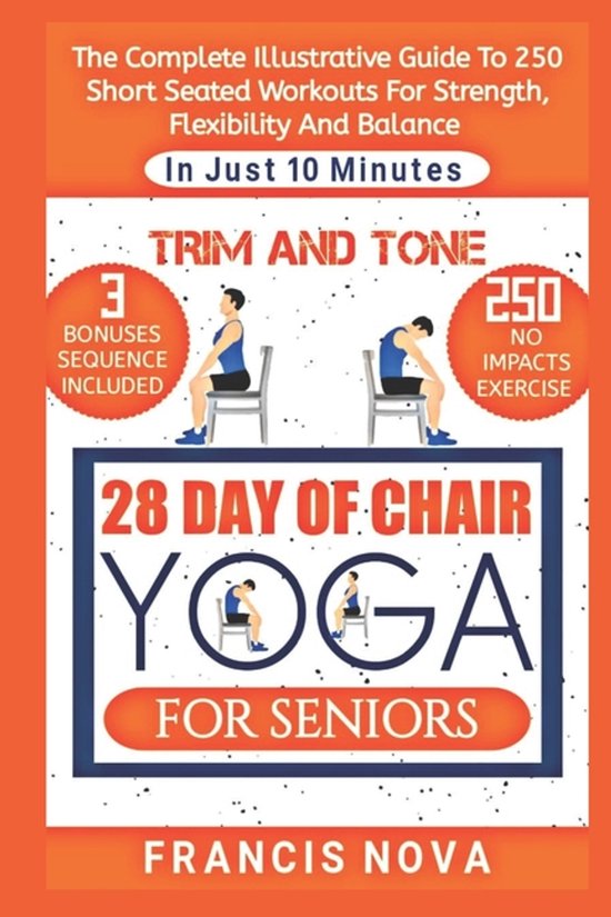 Trim and Tone, 28 Day of Chair Yoga for Seniors - cover